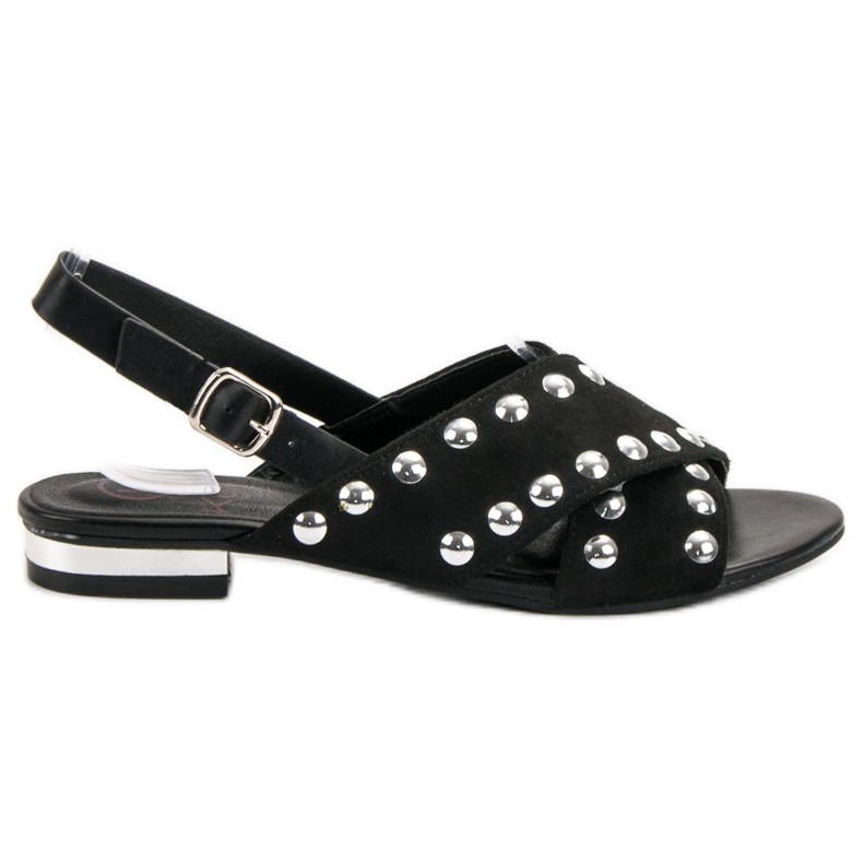 Kylie Schwarze Sandalen mit Schnalle