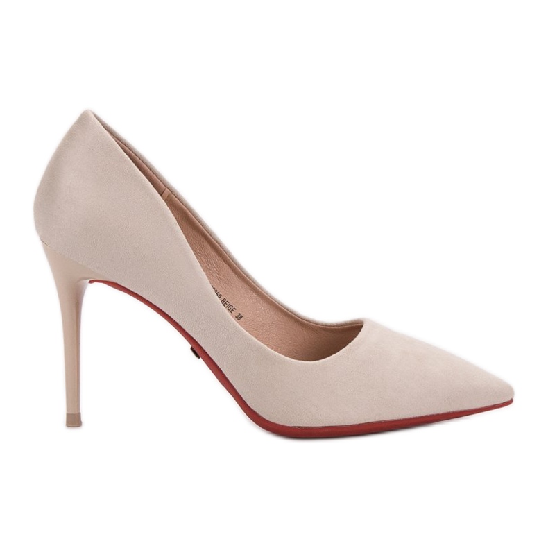 Jumex Wildleder-Absätze beige