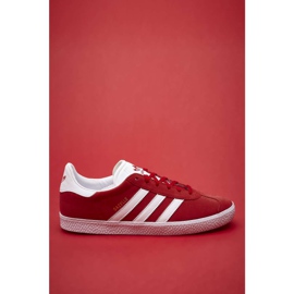 Adidas Gazelle J 543 Scarlet Footwear Weißgoldmetallic rot
