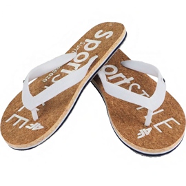 Hausschuhe 4f B H4L19-KLD002 10S weiß braun