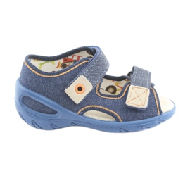Befado Kinderschuhe PU 065P126 braun marineblau
