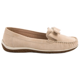 Anesia Paris Slipper mit Schleife braun