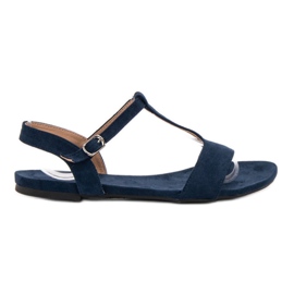 Evento Lässige Sandalen blau marineblau