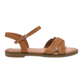 SHELOVET Kamel Sandalen braun