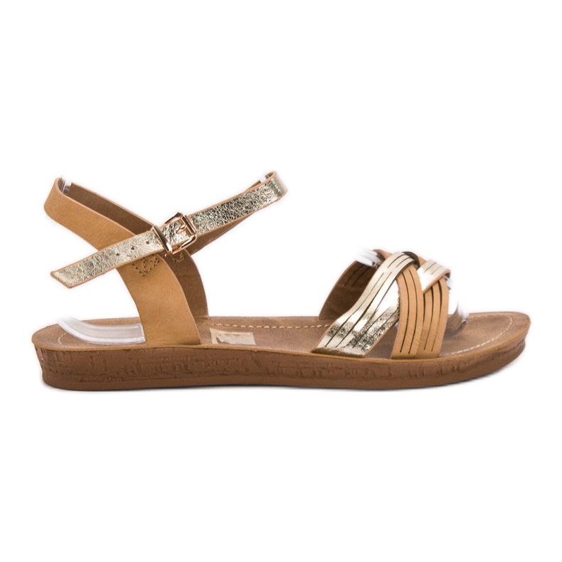 SHELOVET Bequeme Sandalen braun