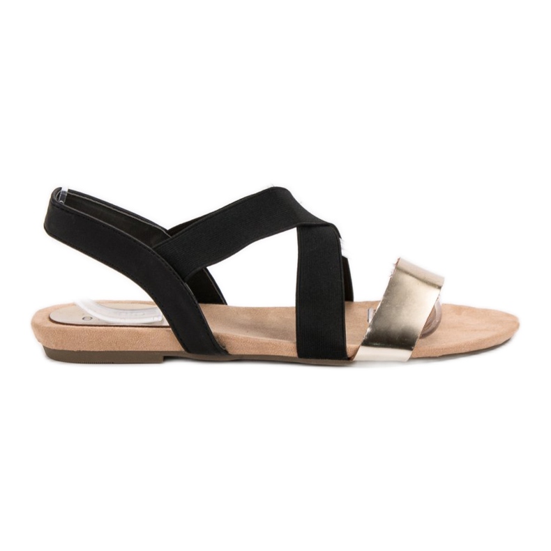 Evento Slip-on-Sandalen mit Gummizug schwarz