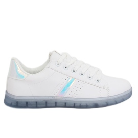 Weiße und blaue Sneakers für Damen 2B9XX923 WEISS / BLAU