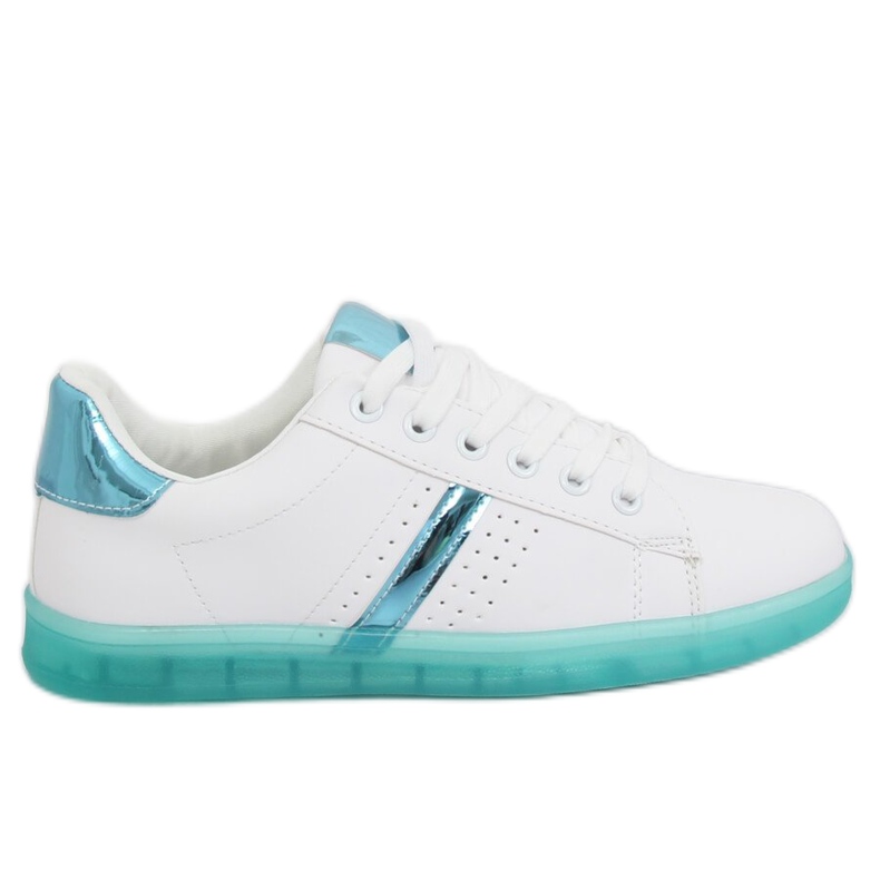 Weiße und grüne Sneakers für Damen 2B9XX923 WEISS / GRÜN