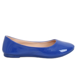 Kobaltfarbene Ballerinas für Damen JX76P T.BLUE blau marineblau