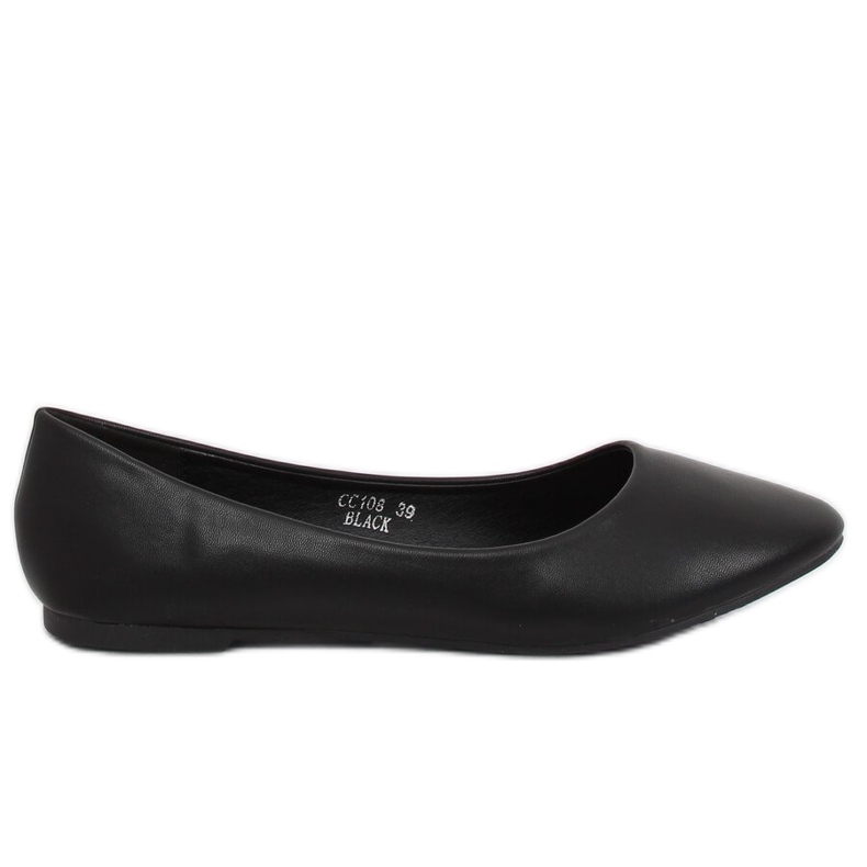 Black CC108 Schwarze Ballerinas für Damen