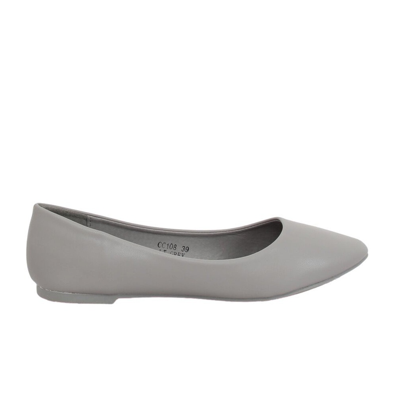 Graue Ballerinas CC108 LT.GRAY für Damen