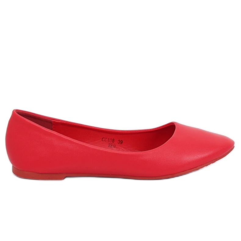 Rote Damenballerinas CC108 Rot