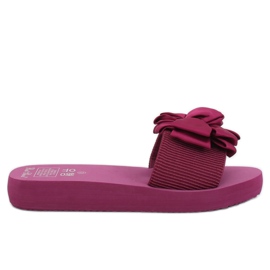 Violette FX-2A080 Fuchsia Slipper auf der Schaumstoffsohle lila rosa