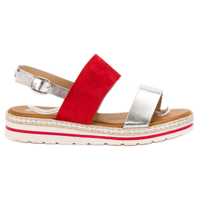 SHELOVET Bequeme Sandalen rot