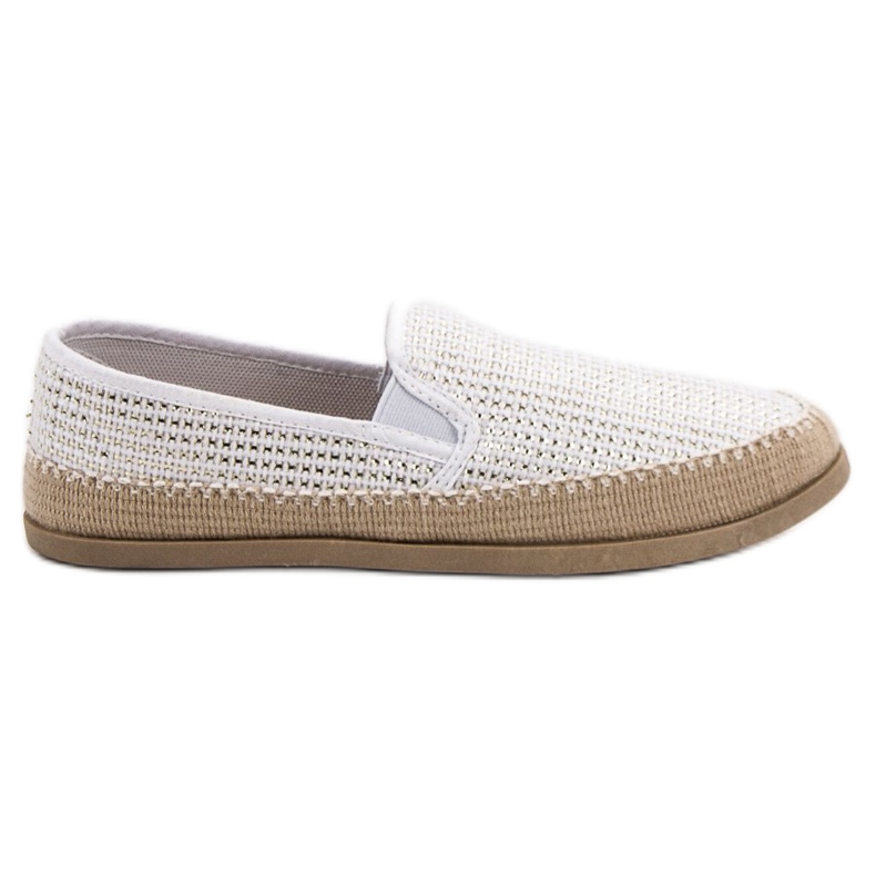 SHELOVET Weiße Espadrilles