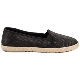 SHELOVET Schwarze Slip-On-Sneakers