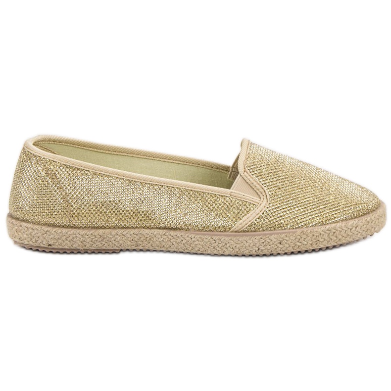 SHELOVET Goldene Slip-On-Sneakers
