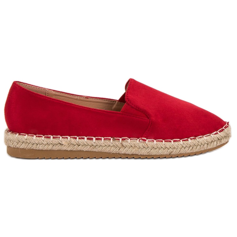 Primavera Espadrilles aus Wildleder rot
