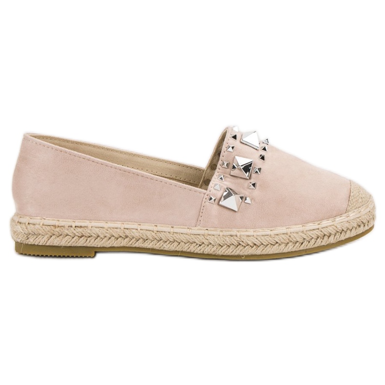 Bestelle Espadrilles mit Nieten braun