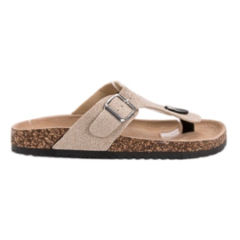 Evento Modische Flip-Flops braun