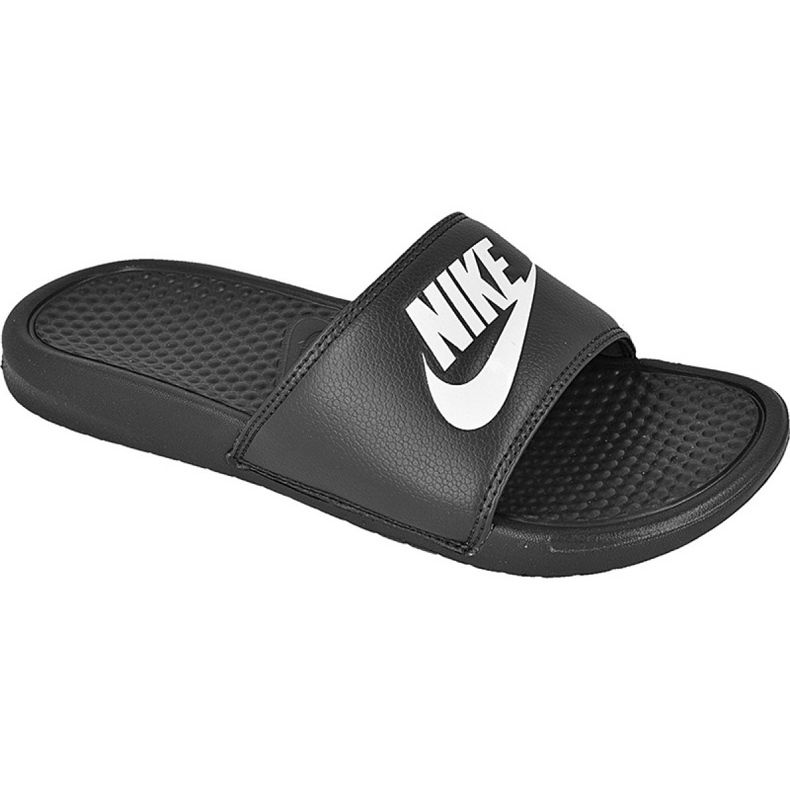 Hausschuhe Nike Sportswear Benassi Jdi M 343880-090 weiß schwarz