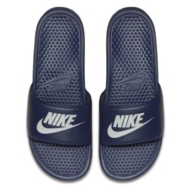 Hausschuhe Nike Sportswear Benassi Jdi M 343880-403 weiß marine