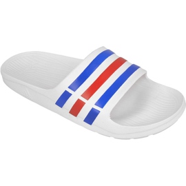 Adidas Duramo Slide M U43664 Hausschuhe weiß rot blau