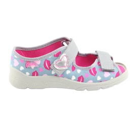 Befado Kinderschuhe 969Y133 rosa grau