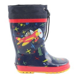 American Club American SamoLot Kinder Regenstiefel rot marineblau