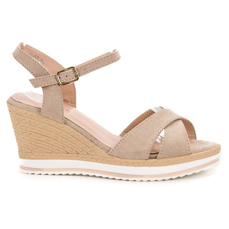Anesia Paris Modische beige Sandalen