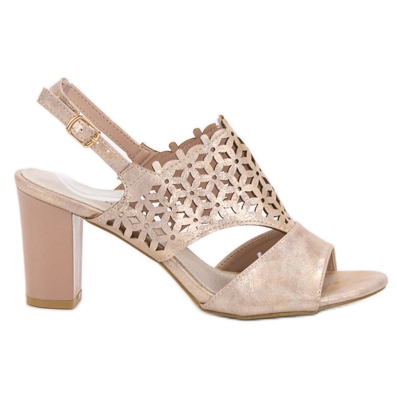 Goodin Durchbrochene Sandalen rosa