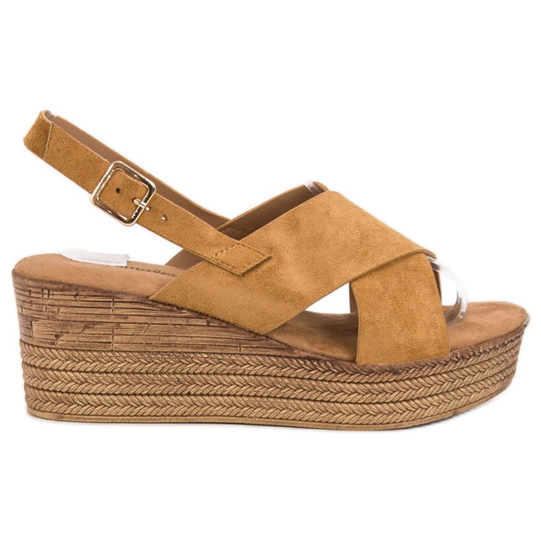 Primavera Camel Keilsandalen braun
