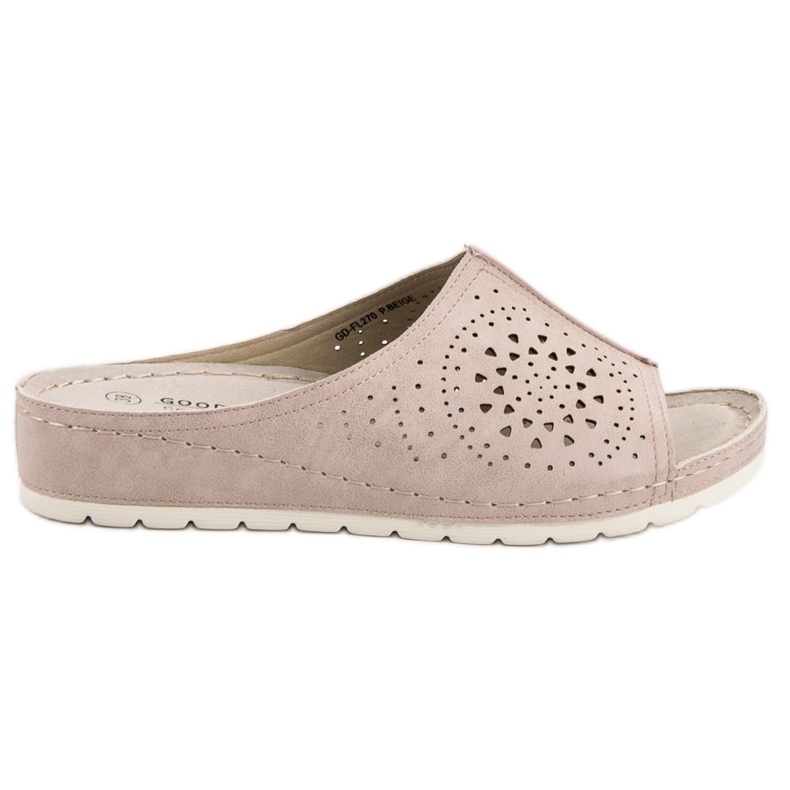 Goodin Durchbrochene Hausschuhe braun