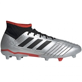 Adidas Predator 19.2 Fg M F35601 Fußballschuhe schwarz/silber silber