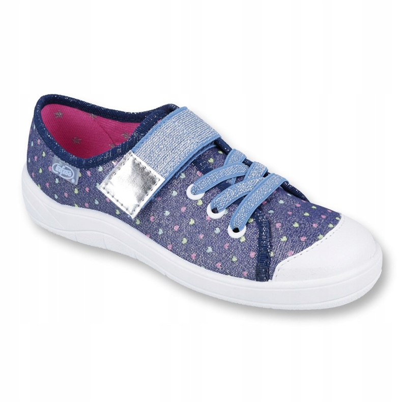 Befado Kinderschuhe 251Y140 blau silber- mehrfarbig