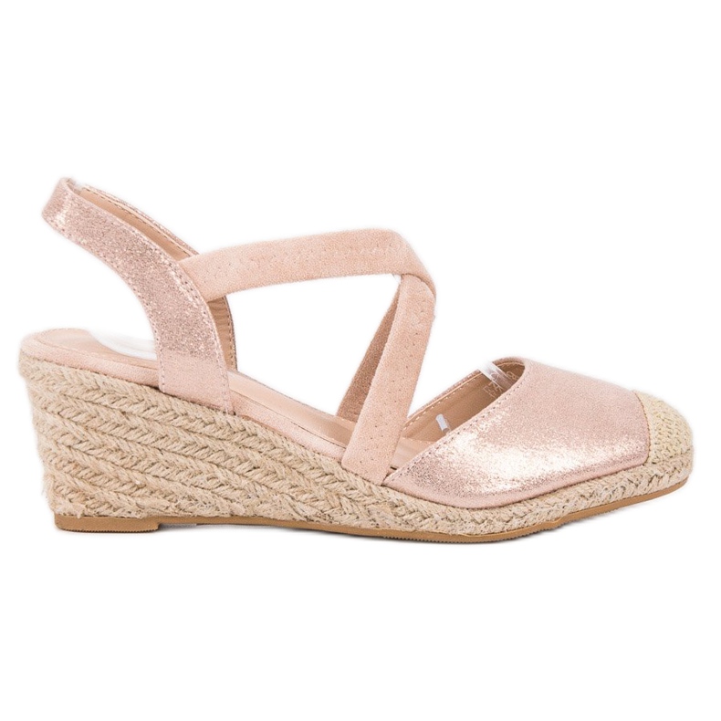 SHELOVET Keil-Espadrilles rosa