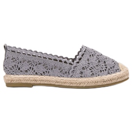 Seastar Espadrilles aus Spitze grau