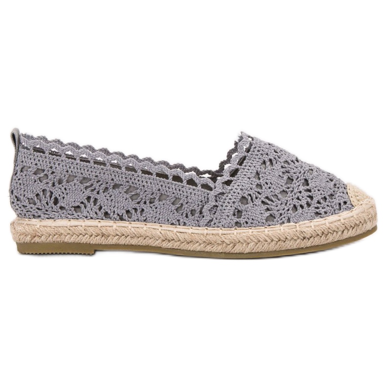 Seastar Espadrilles aus Spitze grau