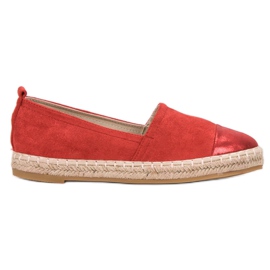 Forever Folie Espadrilles aus Wildleder rot