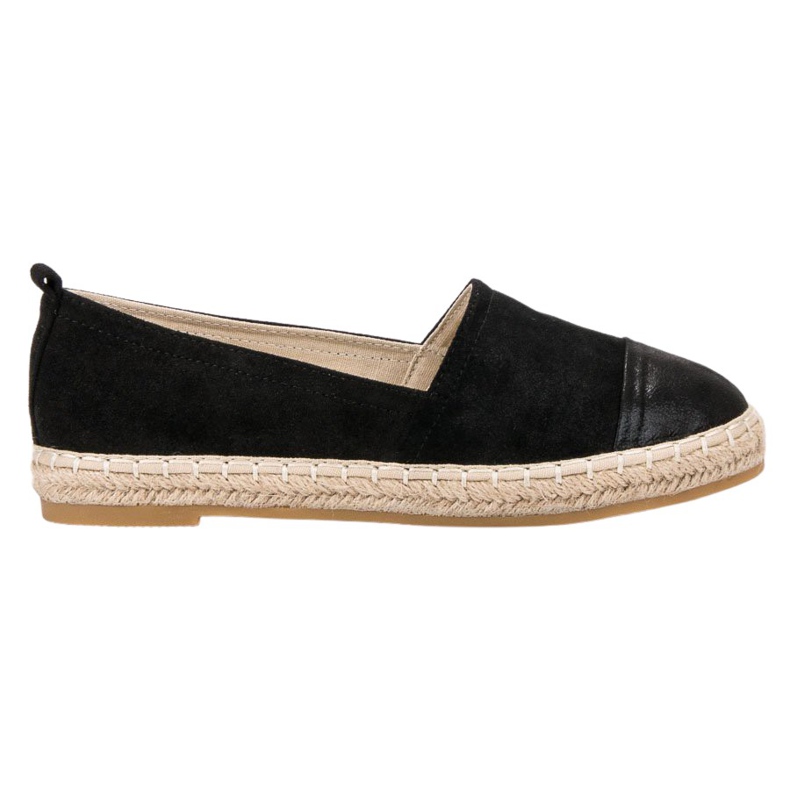 Forever Folie Espadrilles aus Wildleder schwarz