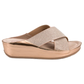 Kylie Keilsandalen braun