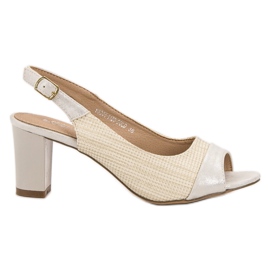 Evento Elegante beige Sandalen