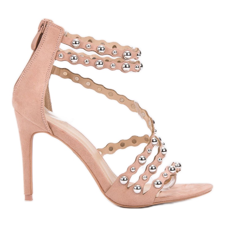 SHELOVET Sexy Sandalen auf einem hohen Absatz braun