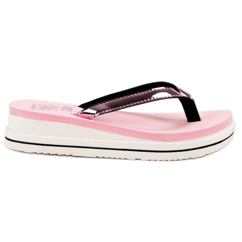 SHELOVET Keil-Flip-Flops rosa