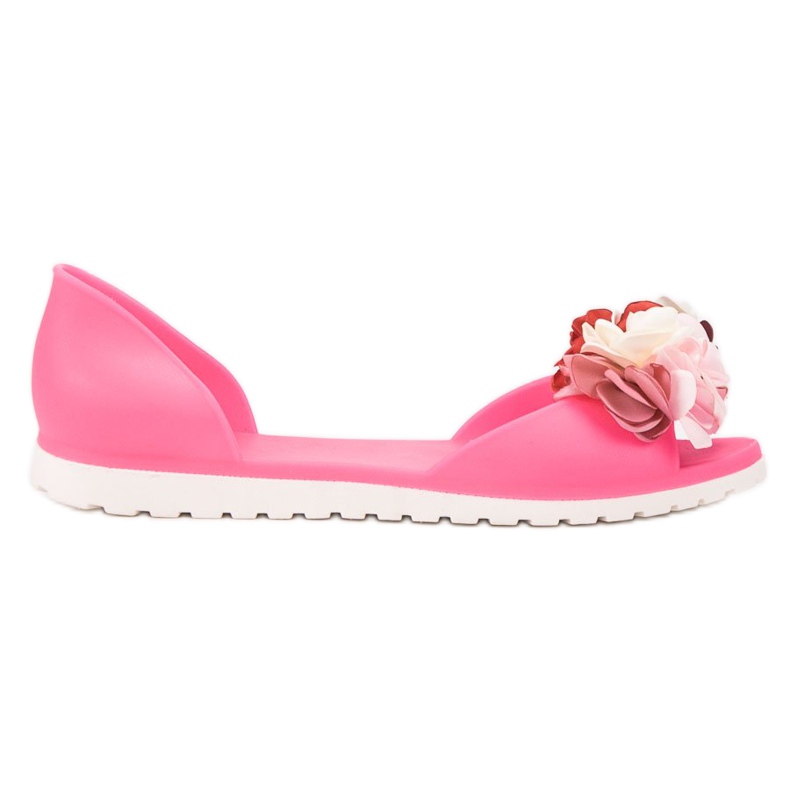 Ideal Shoes Meliski mit Blumen rosa