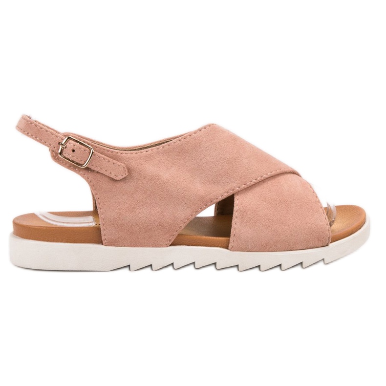 Primavera Geschlossene Sandalen aus Wildleder rosa