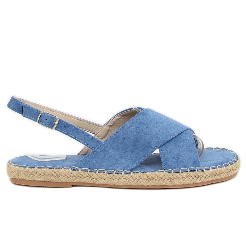 Blaue Espadrilles-Sandalen YJ-2M12 Blau