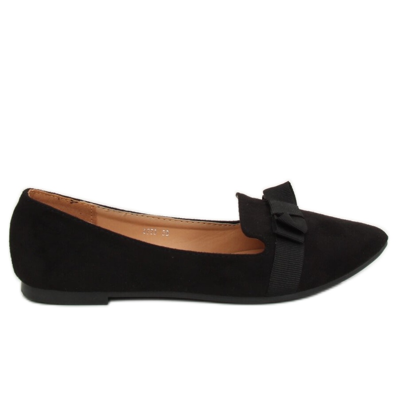 Schwarze Damen Ballerinas 8F59 Schwarz