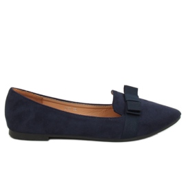 Damen Ballerinas marineblau 8F59 DK.BLUE
