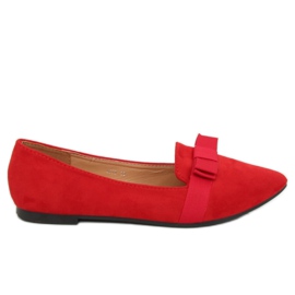 Rote Damenballerinas 8F59 Rot
